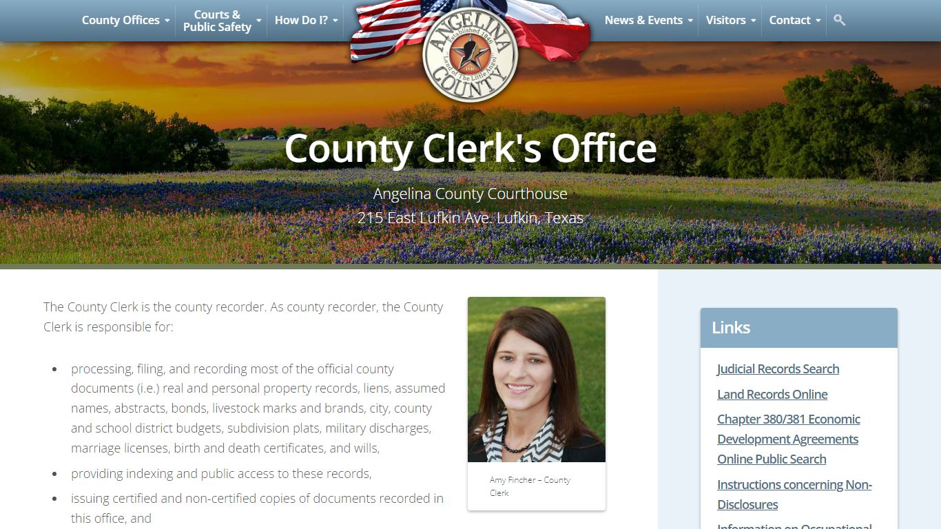 County Clerk - Angelina County